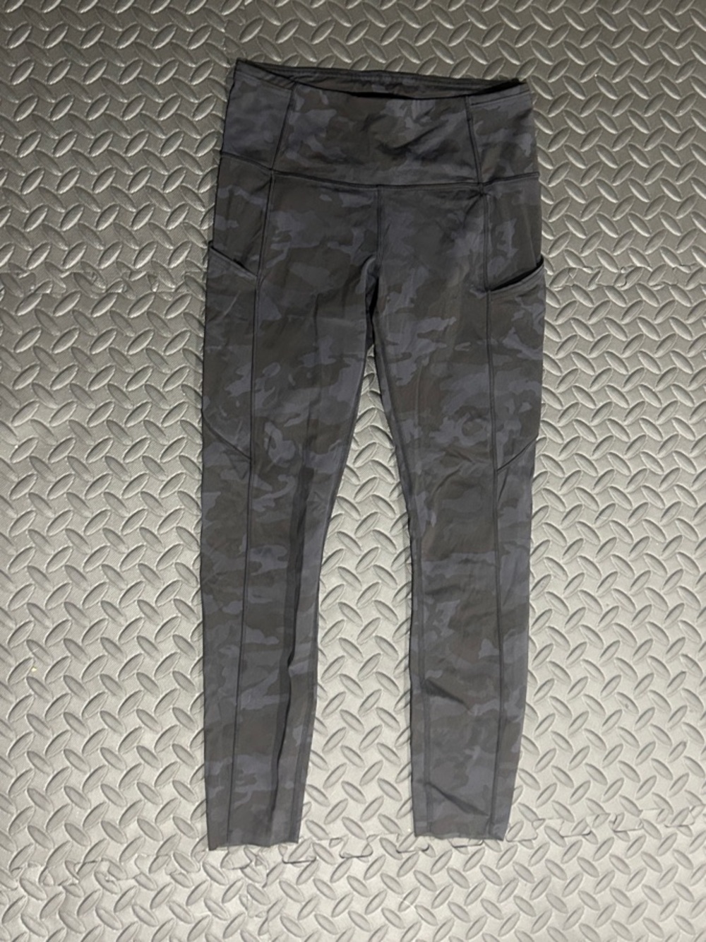 lululemon athletica Dark Gray Black Camo High-Rise Pocket Leggings